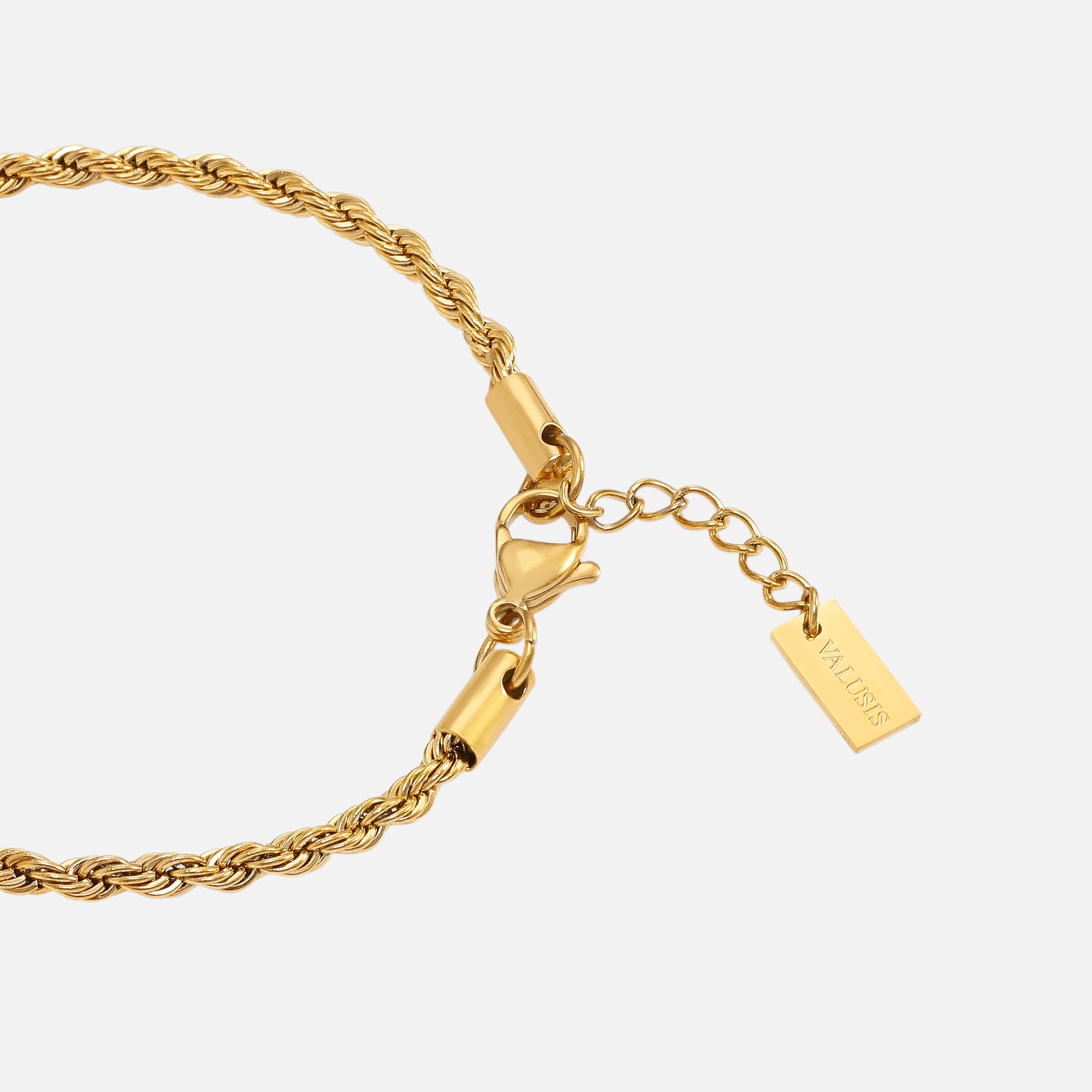 Rope Bracelet 3mm Gold (25% OFF) - VALUSIS