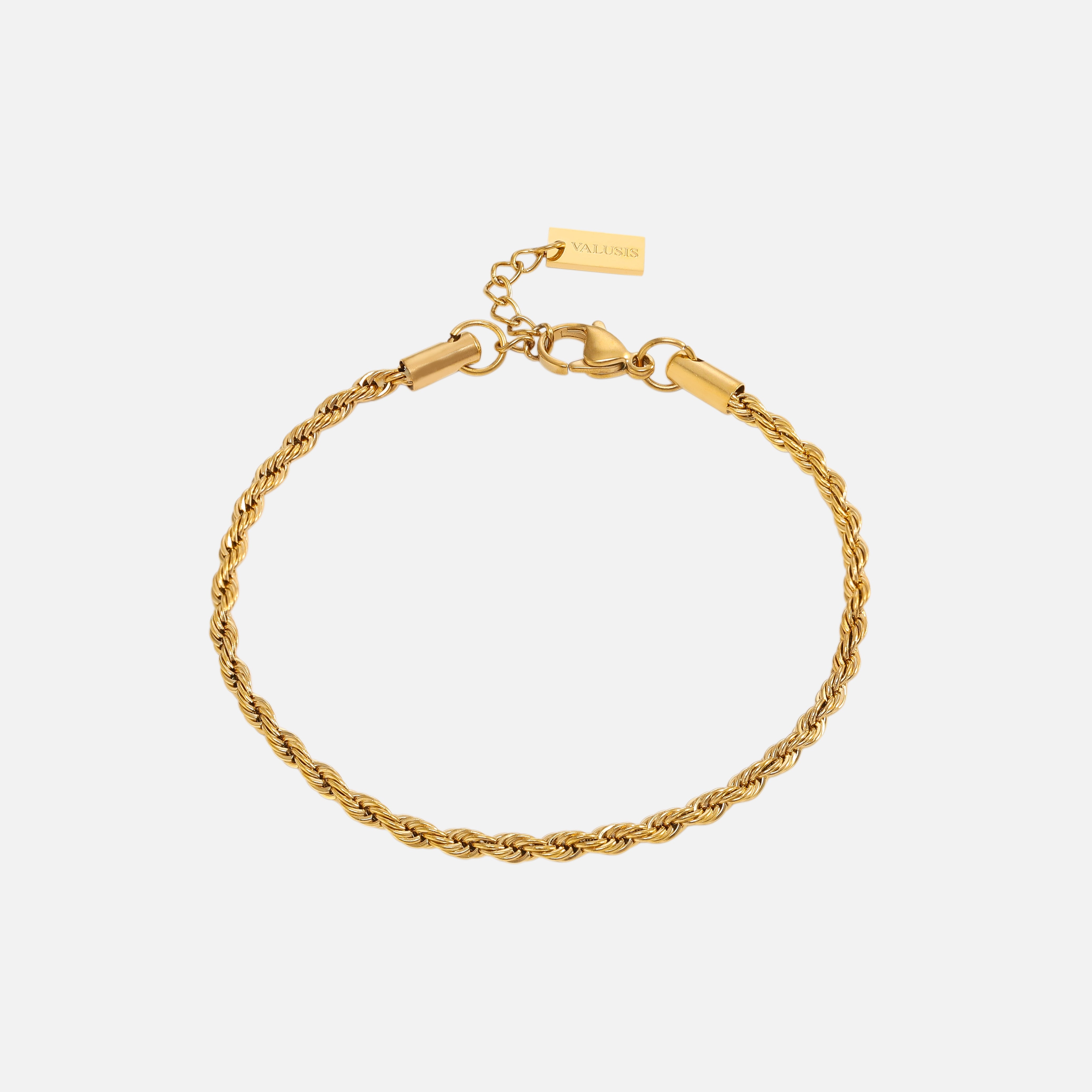 Rope Bracelet 3mm Gold (25% OFF) - VALUSIS