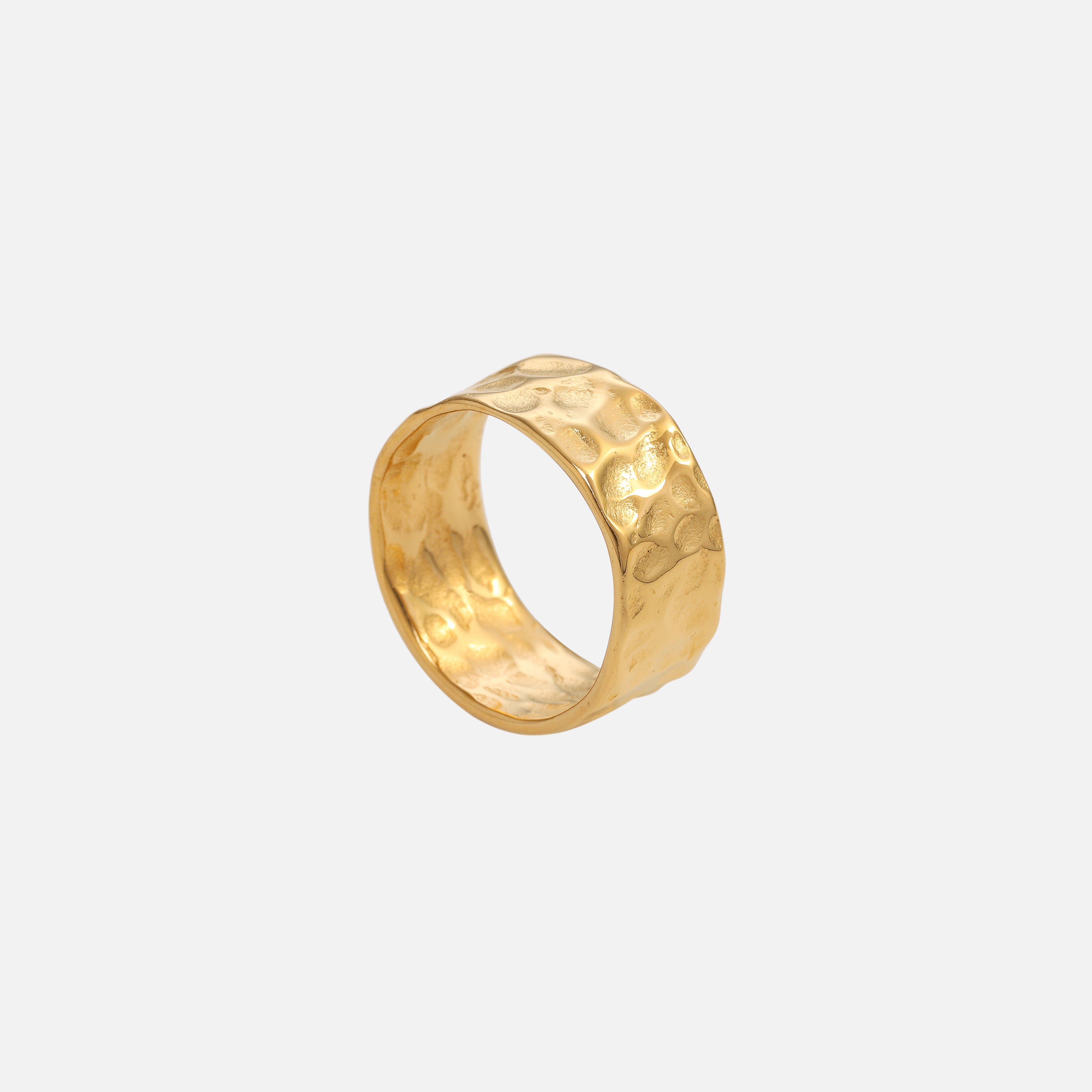 Hammered Ring Gold (25% OFF) - VALUSIS