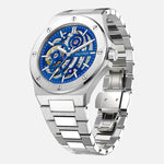 VALUSIS Lysium Blue Skeleton – Automatic Watch Side View