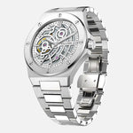 VALUSIS Lysium White Skeleton – Automatic Watch Side View