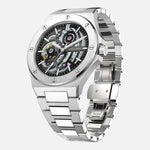 VALUSIS Lysium Black Skeleton – Automatic Watch Side View