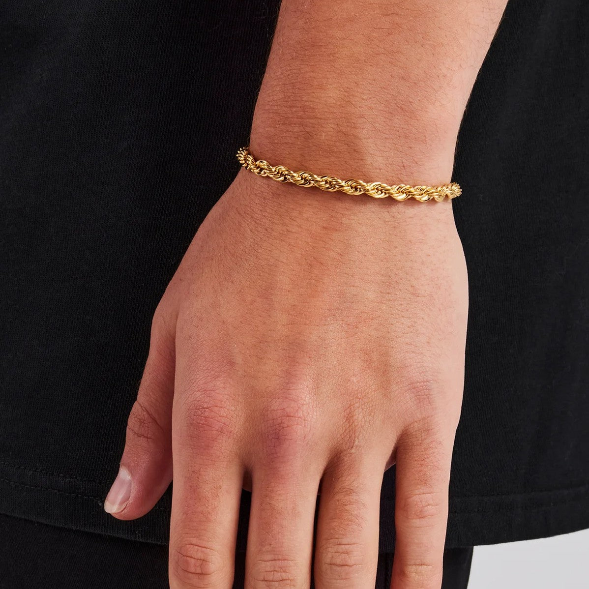 Rope Bracelet 5mm Gold (25% OFF) - VALUSIS