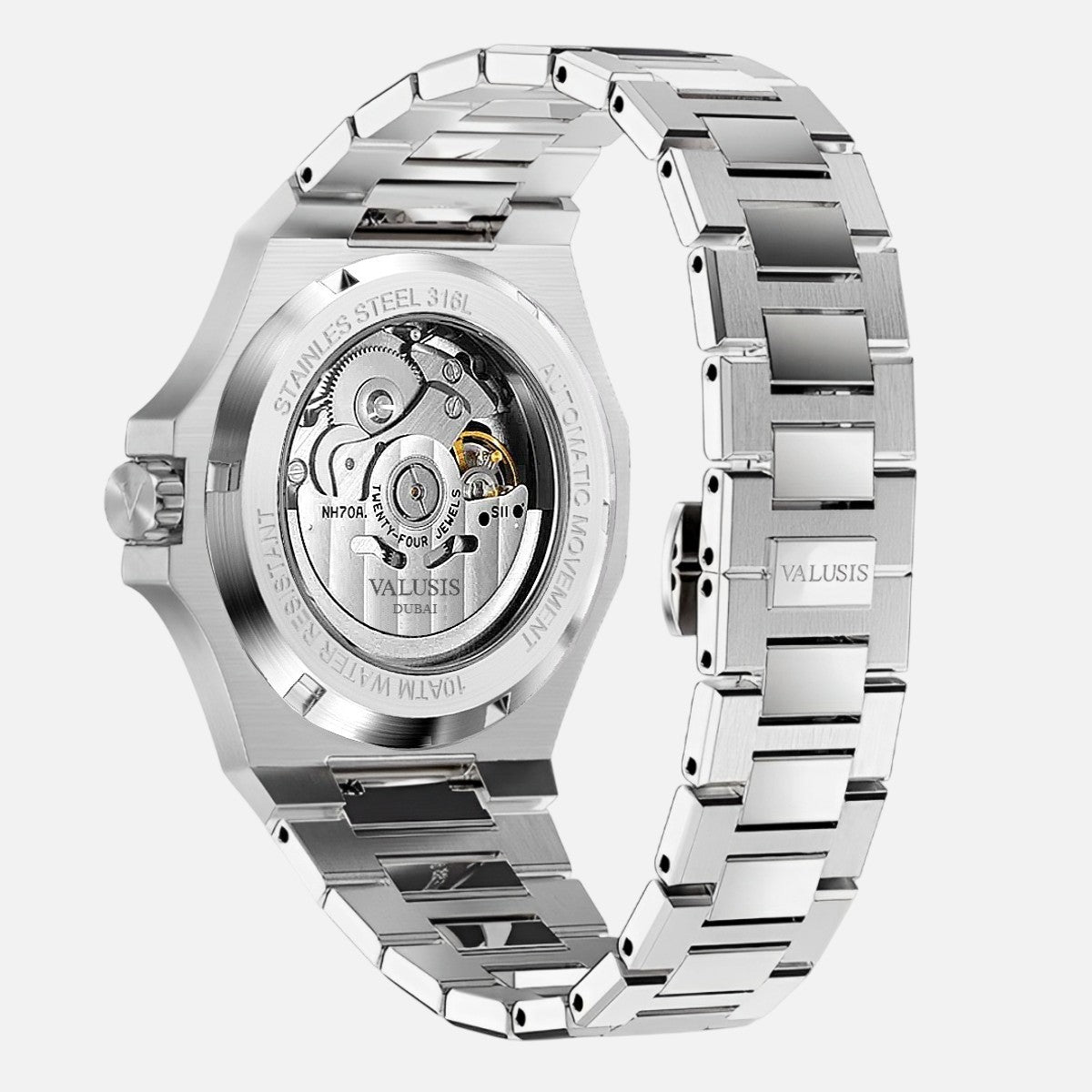 VALUSIS Lysium Black Skeleton – Japanese Automatic Movement Detail