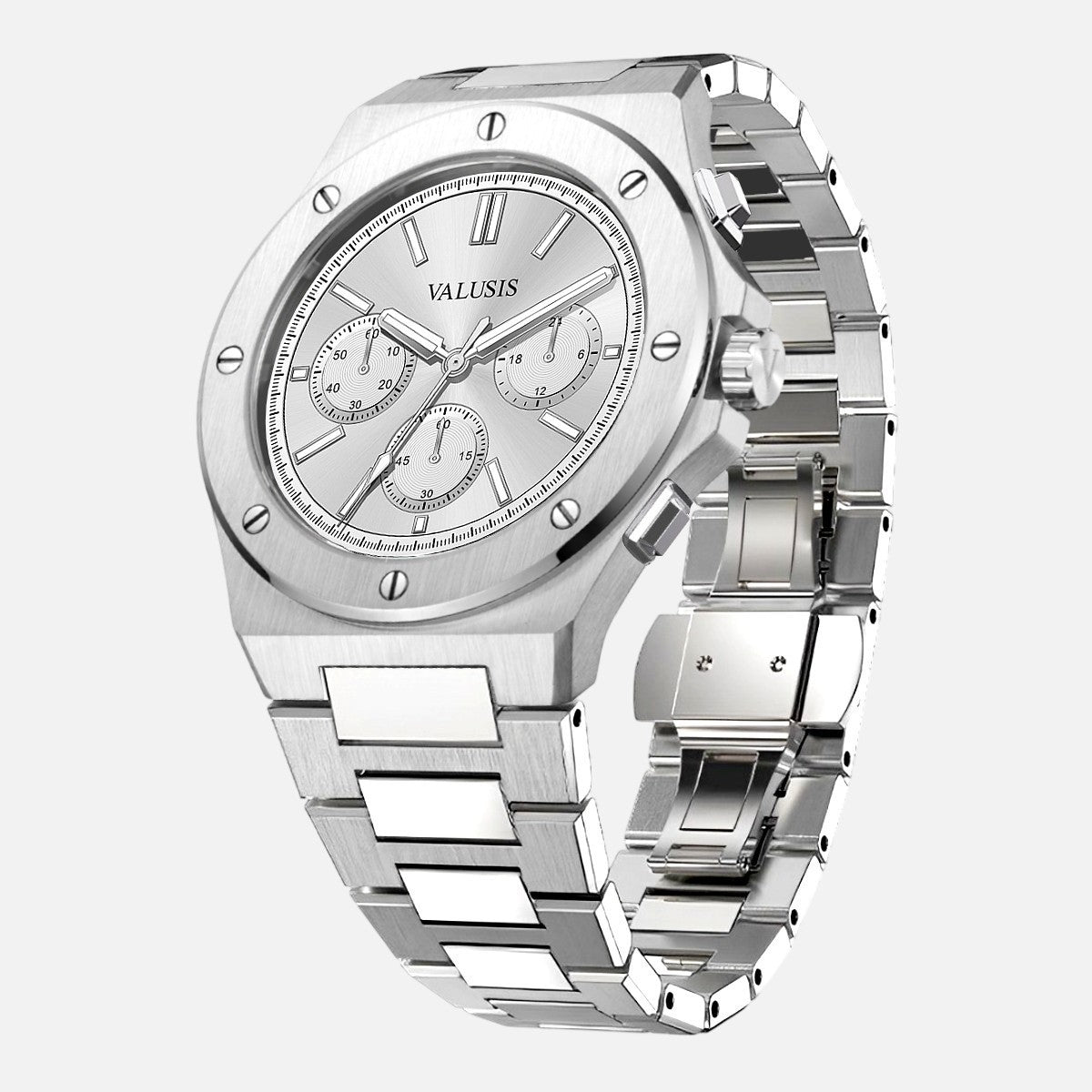 VALUSIS Lysium Silver Chronograph – Automatic Watch