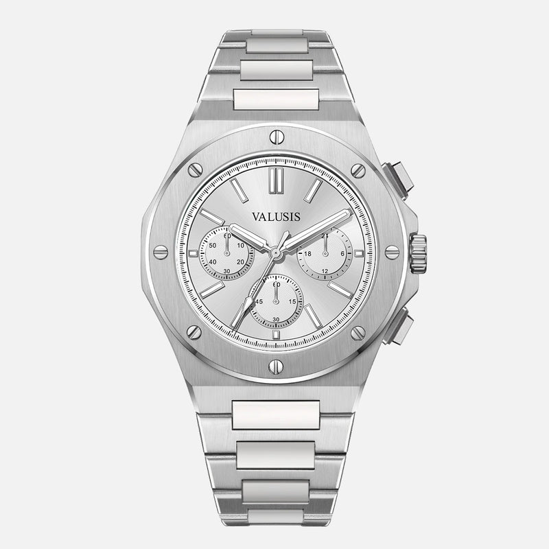 VALUSIS Lysium Silver Chronograph – Automatic Watch