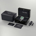 VALUSIS Lysium Green Skeleton – Luxury Watch Packaging Box Dubai