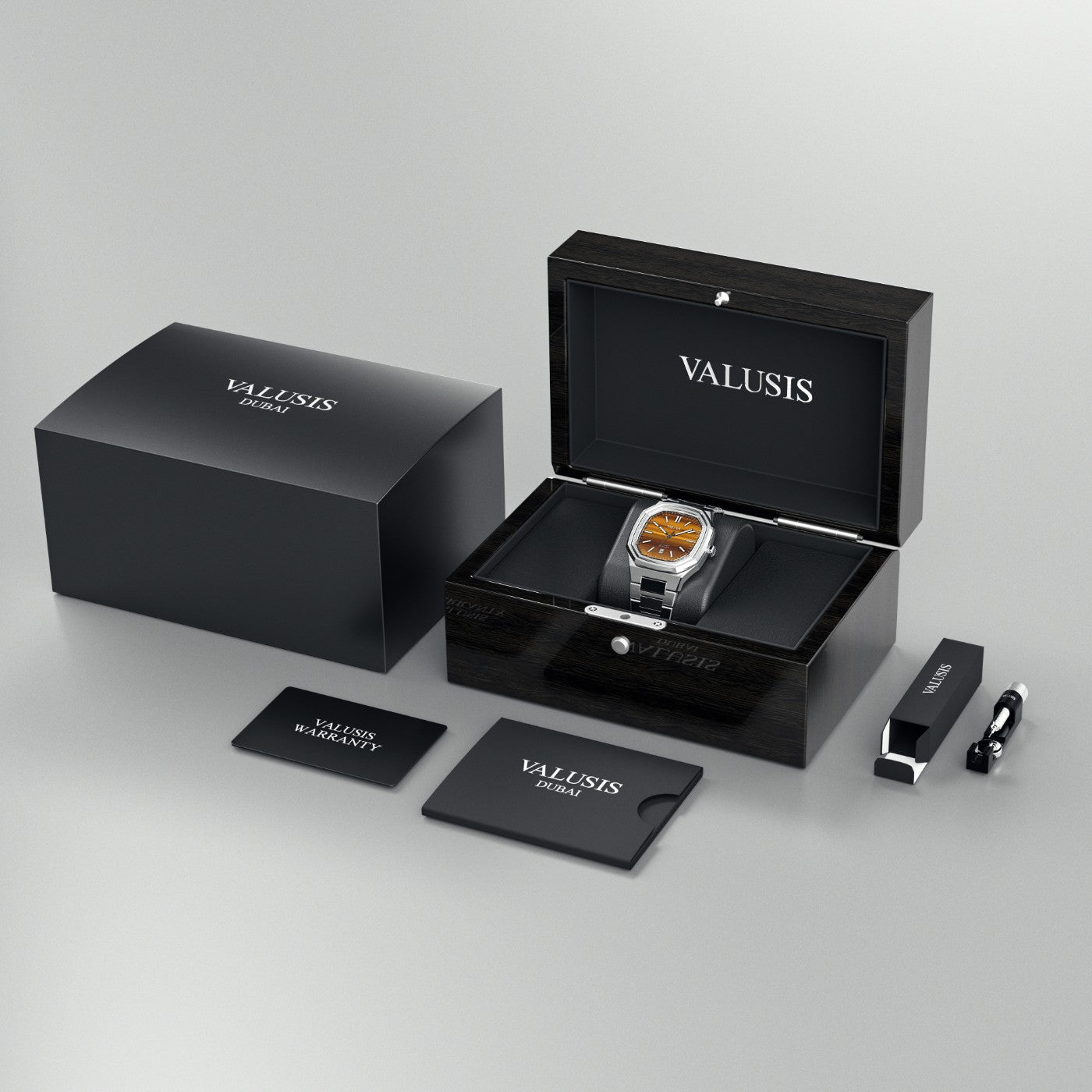 VALUSIS Volt Tiger Eye – Luxury Watch Packaging Box Dubai