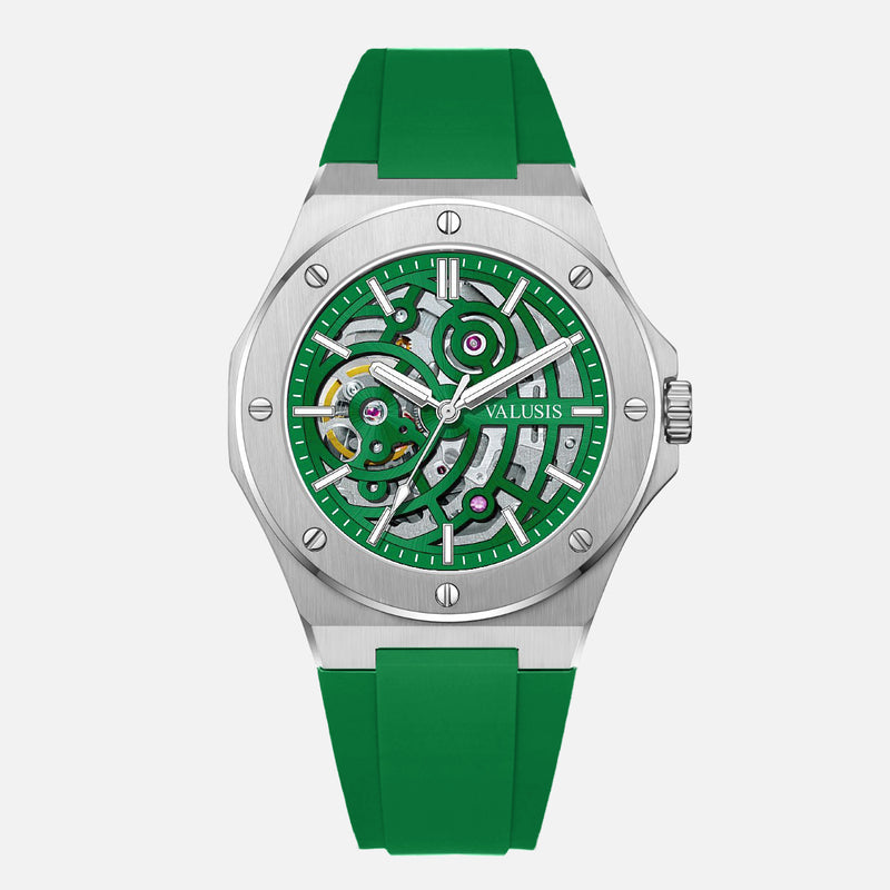 VALUSIS Lysium Green Skeleton – Skeleton Dial Automatic Watch