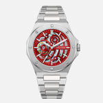 VALUSIS Lysium Red Skeleton – Skeleton Dial Automatic Watch