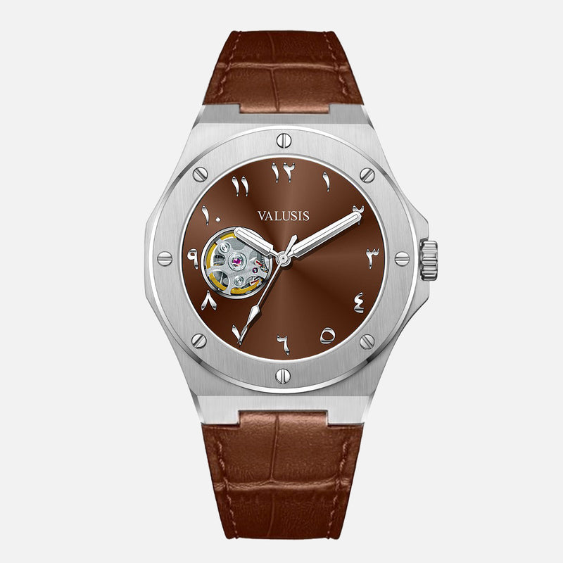 VALUSIS Lysium Brown Open-Heart – Automatic Watch