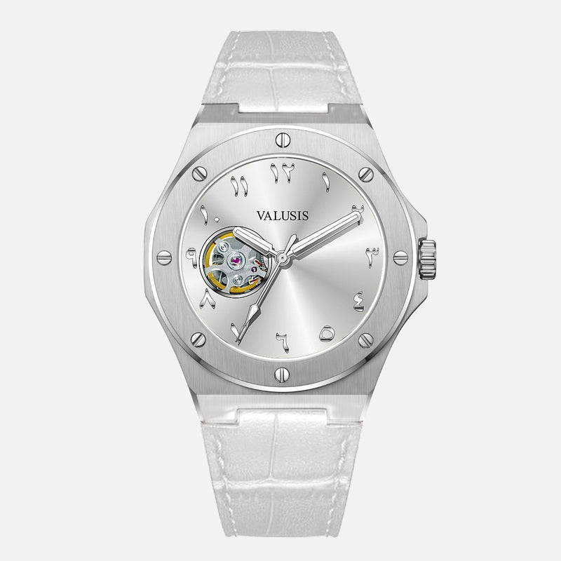 VALUSIS Lysium Silver Open-Heart – Automatic Watch