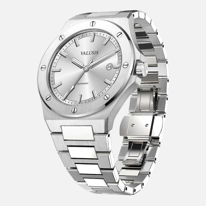 VALUSIS Lysium Silver Automatic – Automatic Watch Side View