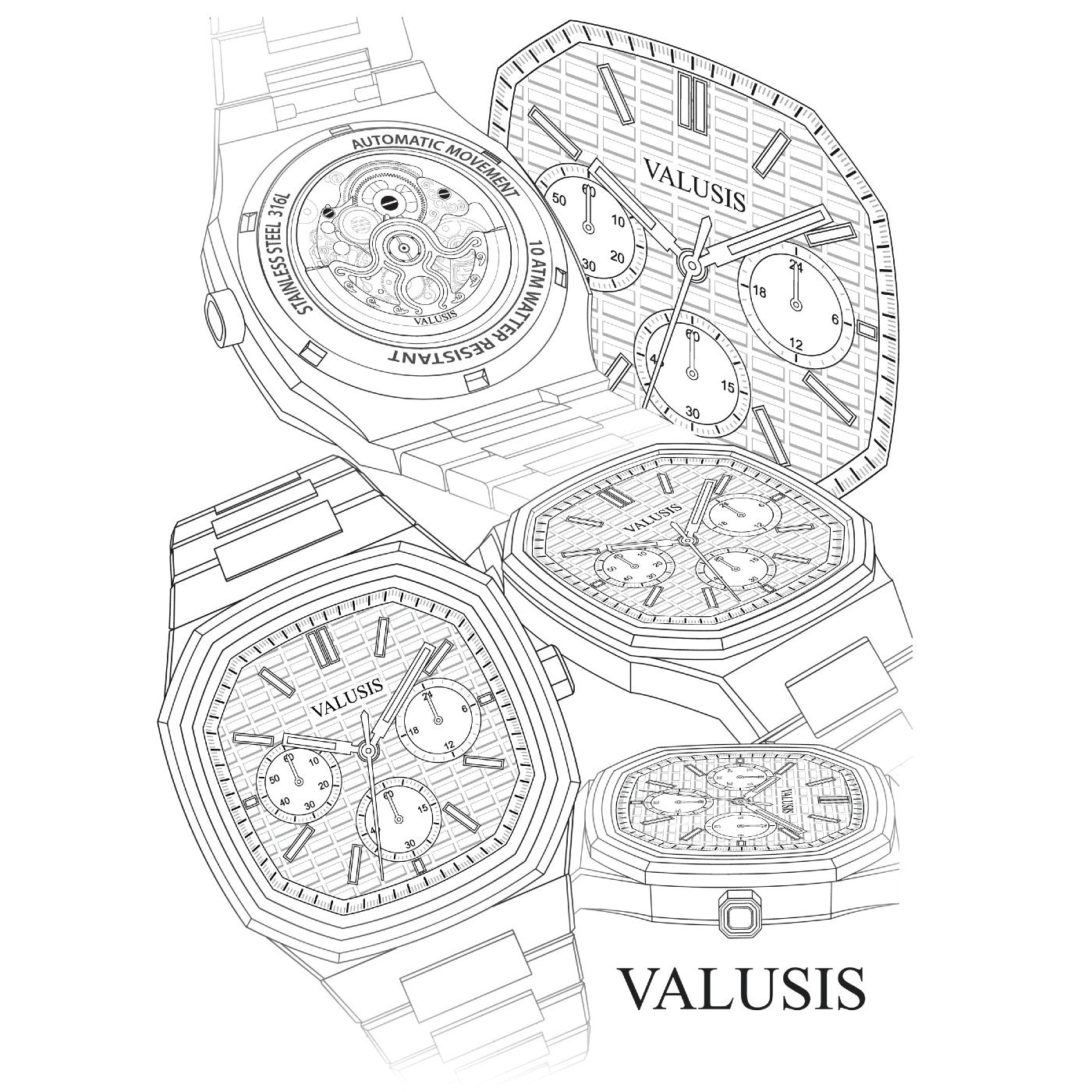 VOLT BLUE CHRONO AUTOMATIC