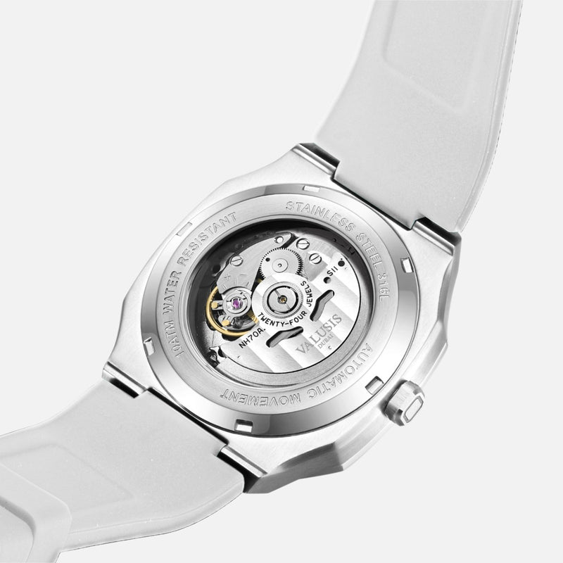 VALUSIS Volt White Skeleton – Japanese Automatic Movement Detail