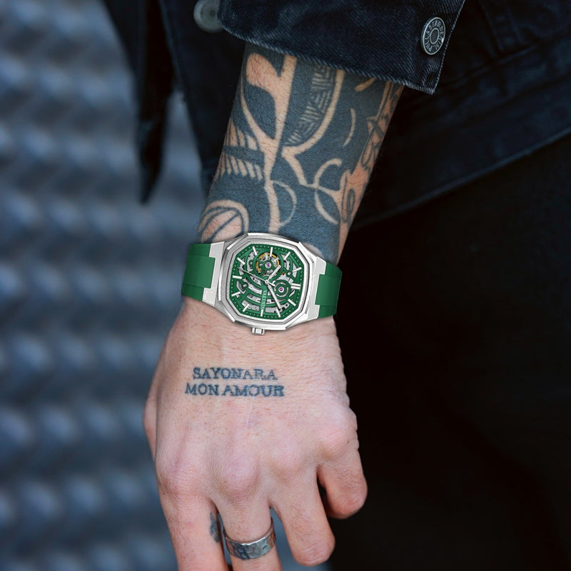 VALUSIS Volt Green Skeleton – Skeleton Dial Automatic Watch