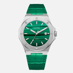 VALUSIS Lysium Malachite Automatic – Automatic Watch with Leather Strap