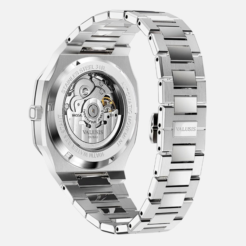 VALUSIS Volt Pearl Black – Japanese Automatic Movement Detail