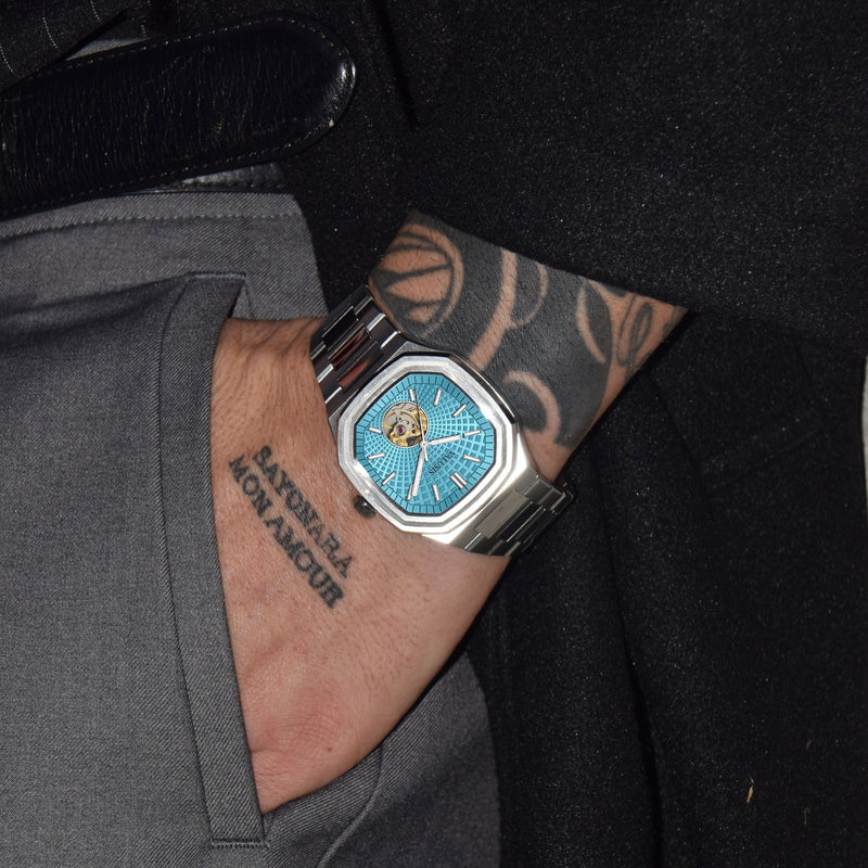 VALUSIS Volt Turquoise Open-Heart – Open-Heart Dial Automatic Watch