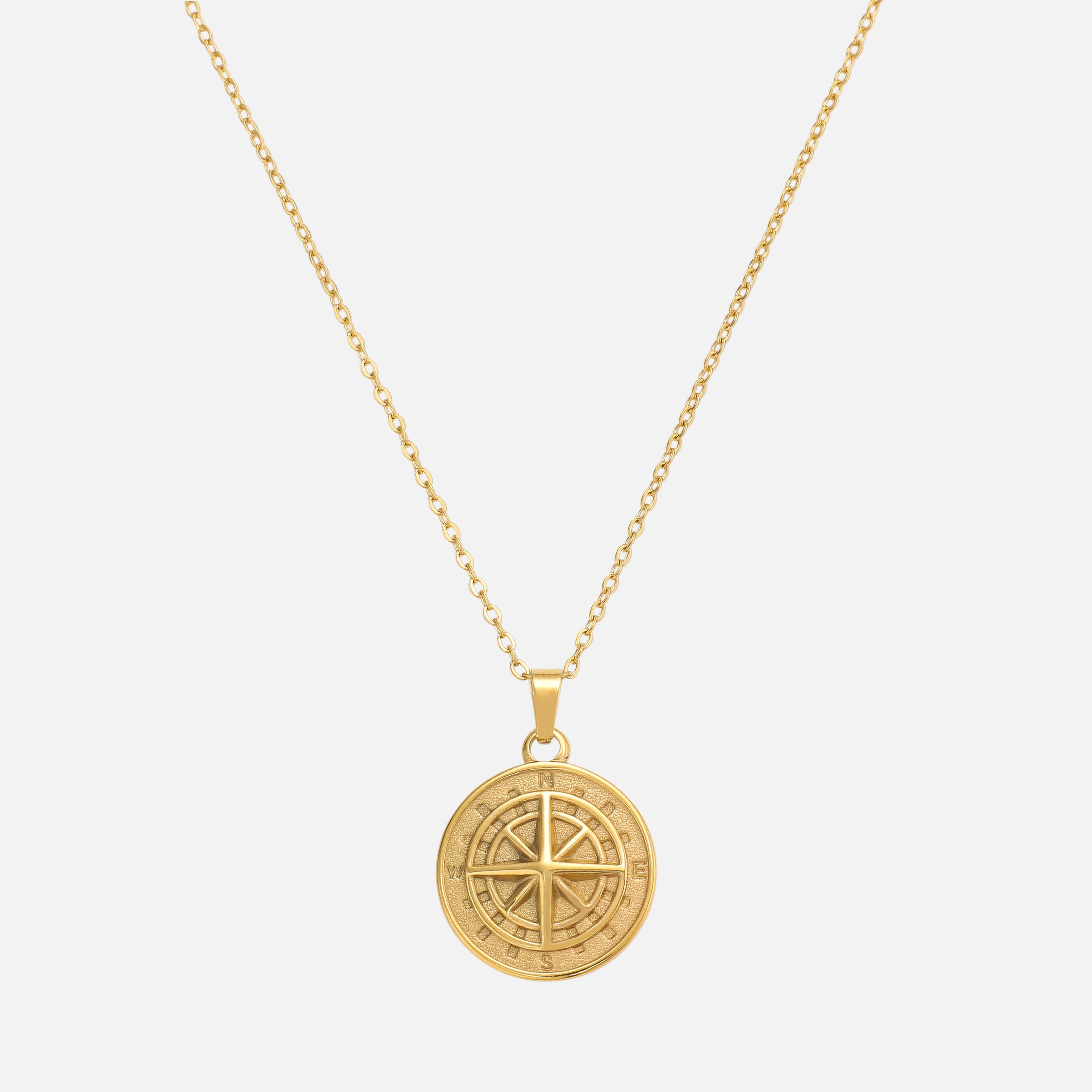 Compass Necklace Gold - VALUSIS