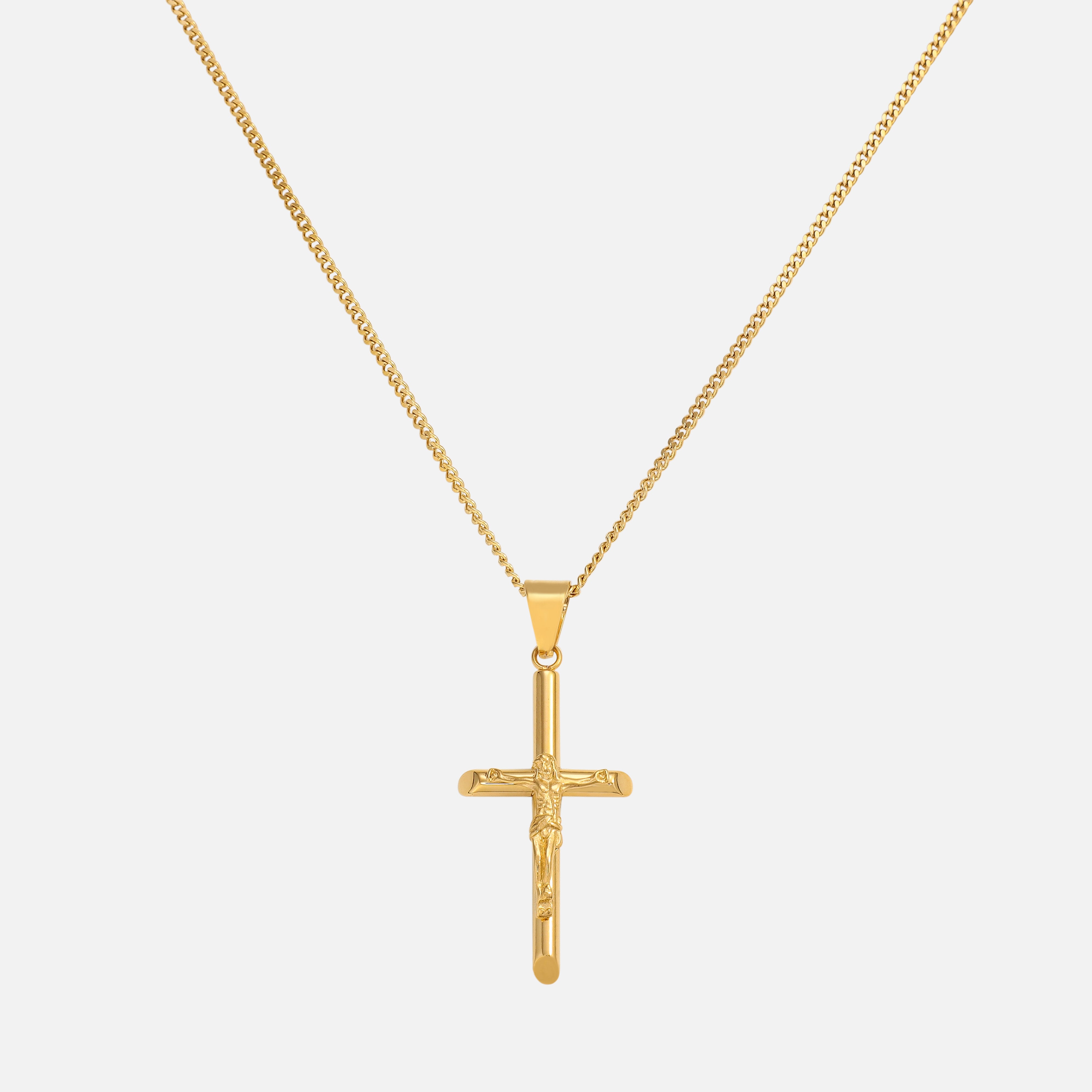 Crucifix Necklace Gold - VALUSIS