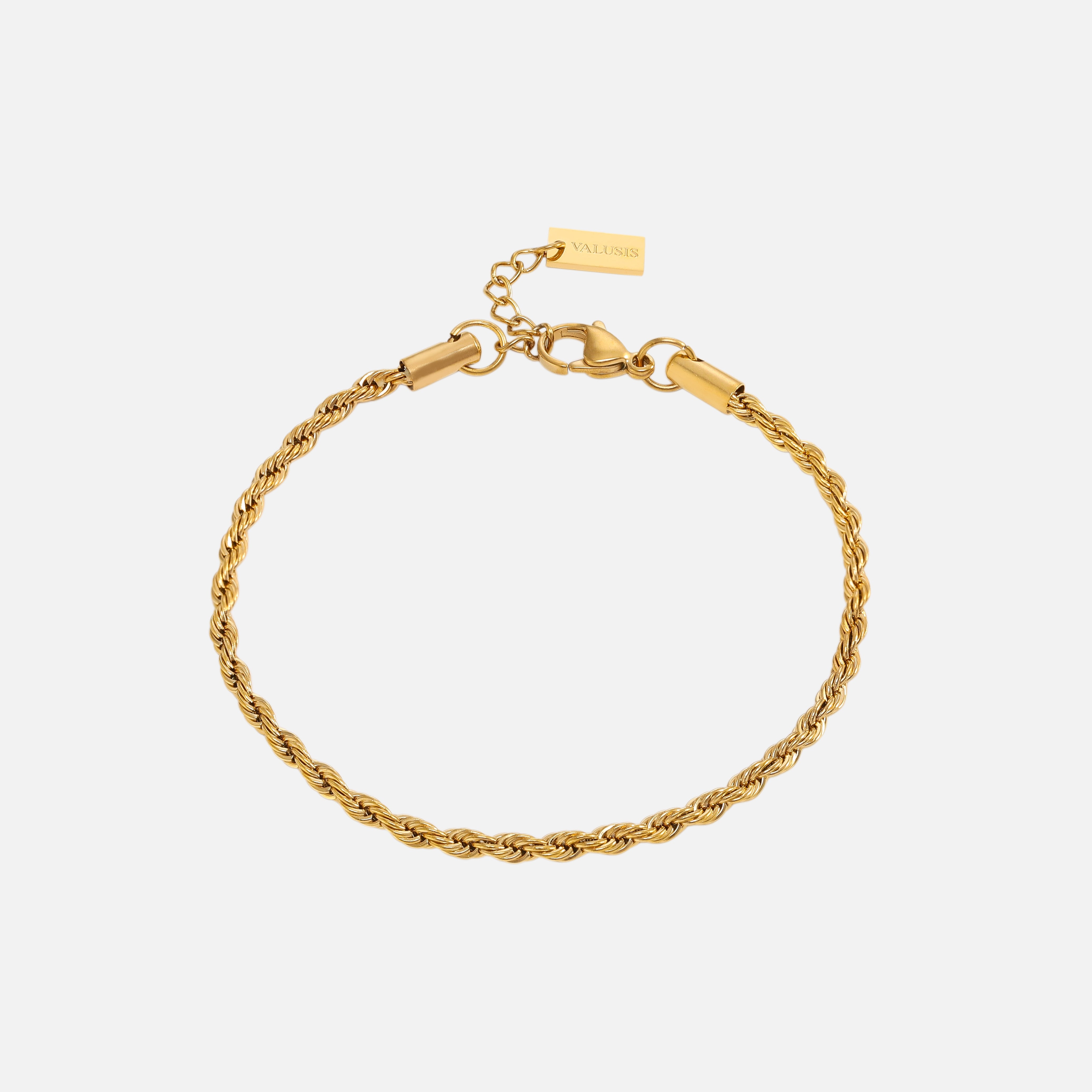 Rope Bracelet 3mm Gold - VALUSIS