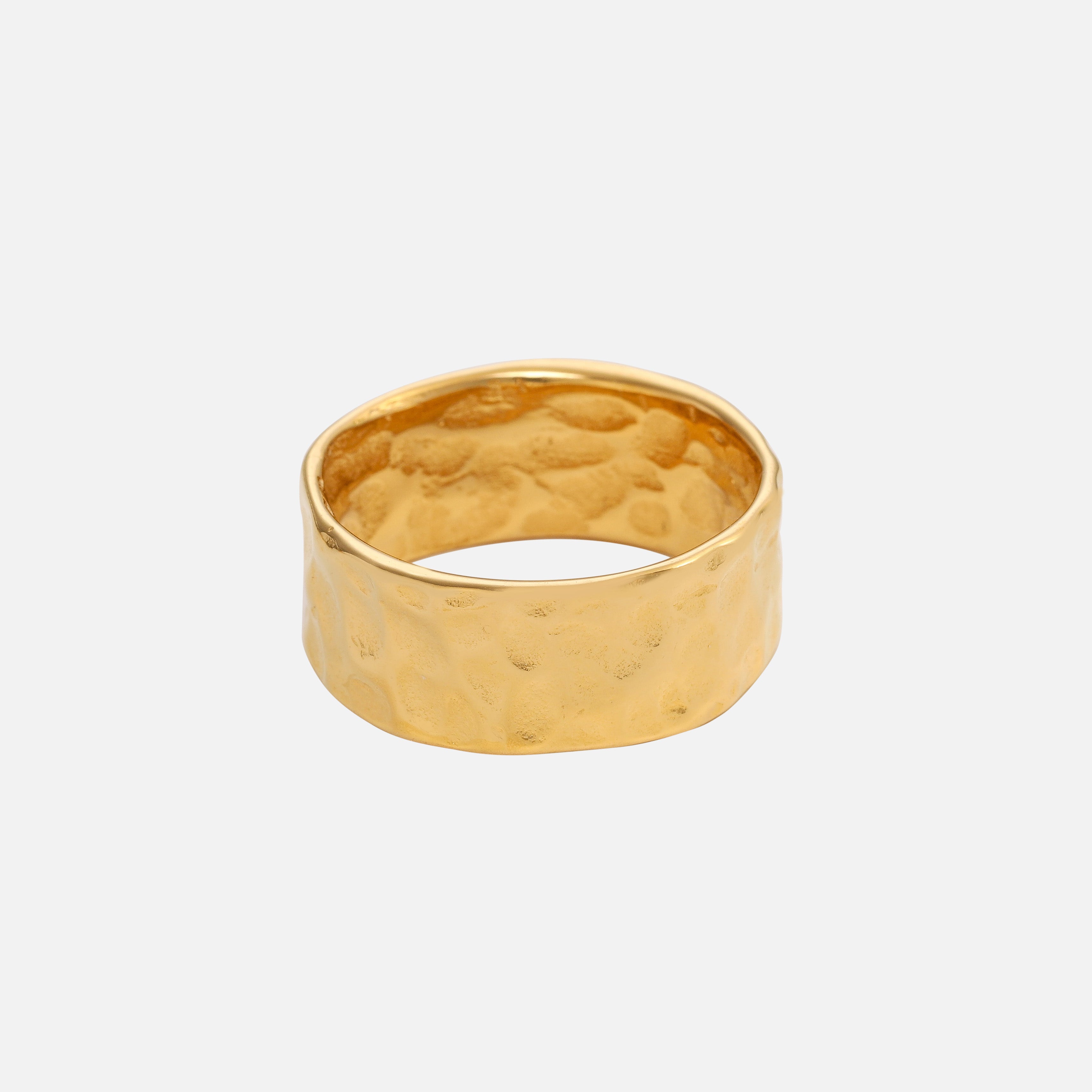 Hammered Ring Gold