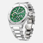 VALUSIS Lysium Green Skeleton – Automatic Watch Side View