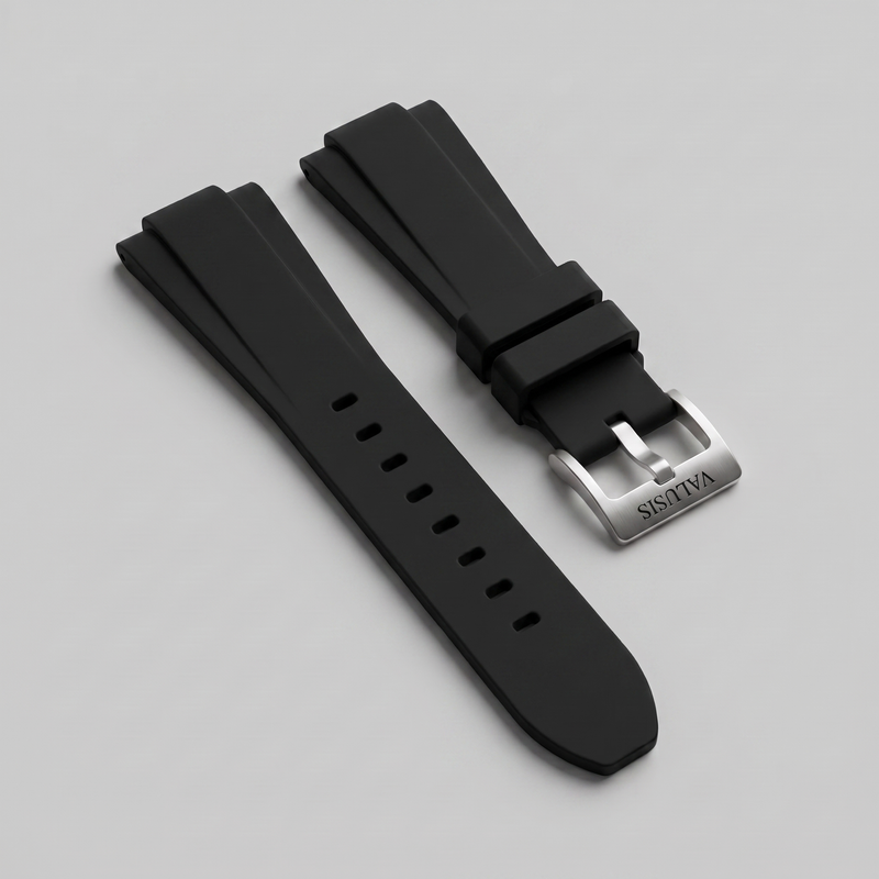 Black Silicone Strap