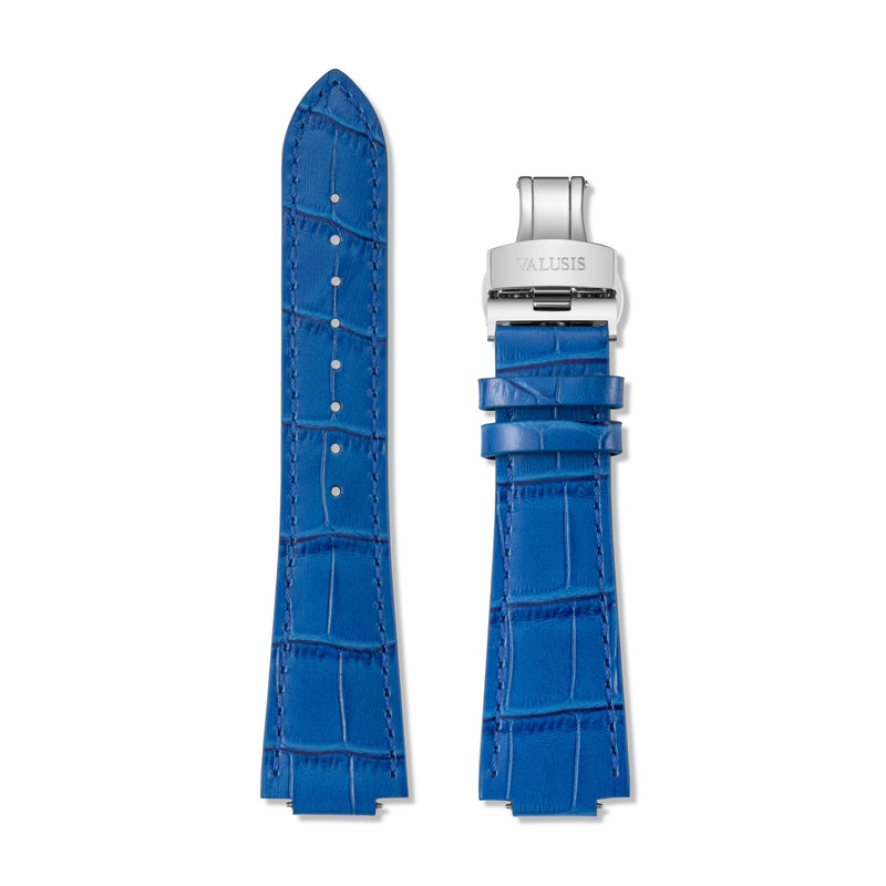 Blue Leather Strap