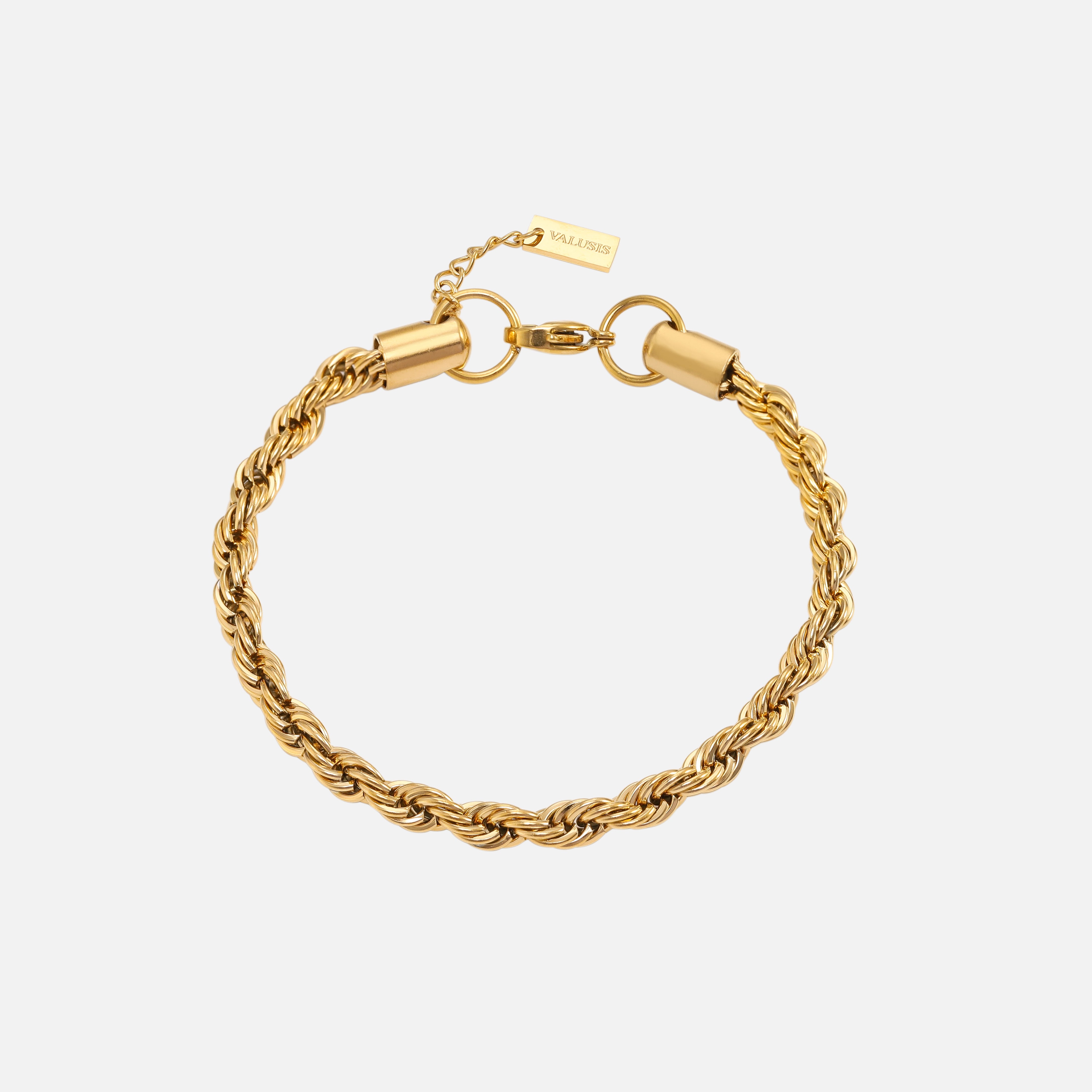 Rope Bracelet 5mm Gold - VALUSIS