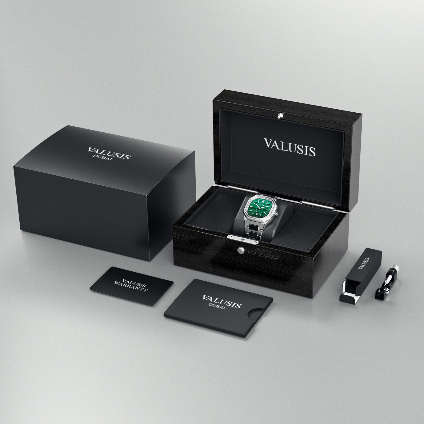 VALUSIS Volt Malachite – Luxury Watch Packaging Box Dubai