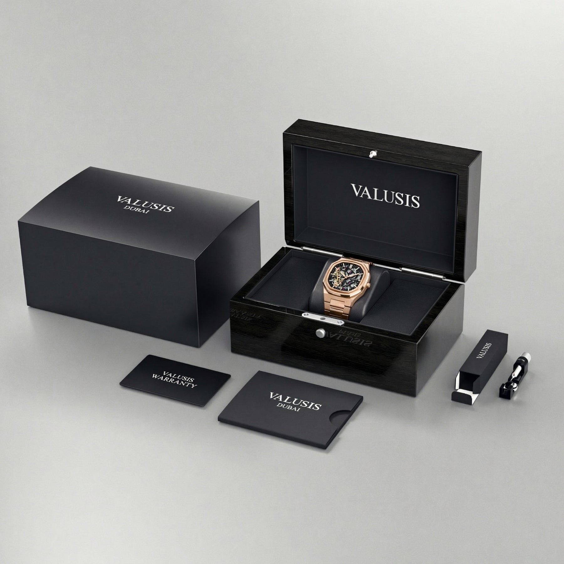 VALUSIS Volt Rose Gold Skeleton Ii – Luxury Watch Packaging Box Dubai