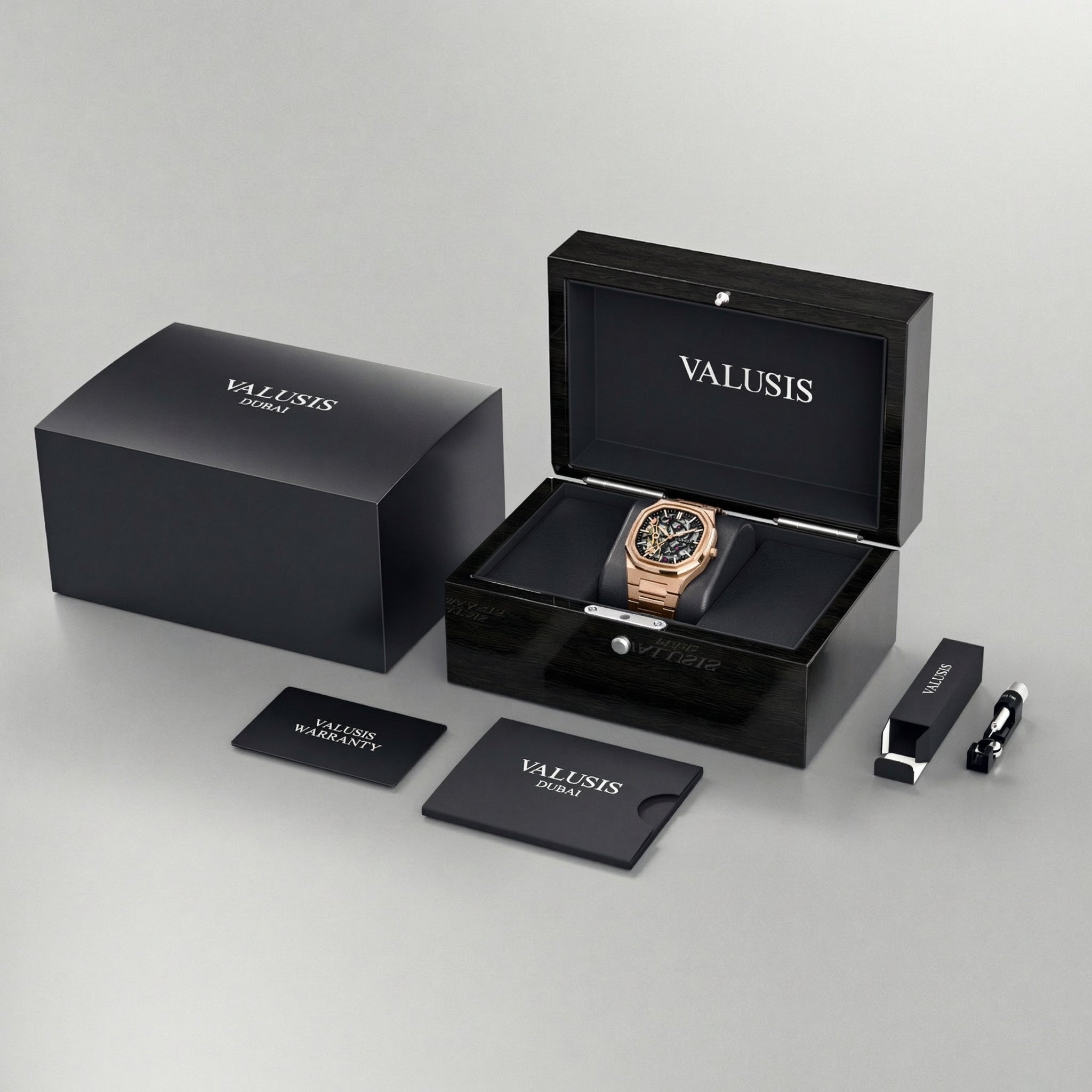 VALUSIS Volt Rose Gold Skeleton Ii – Luxury Watch Packaging Box Dubai