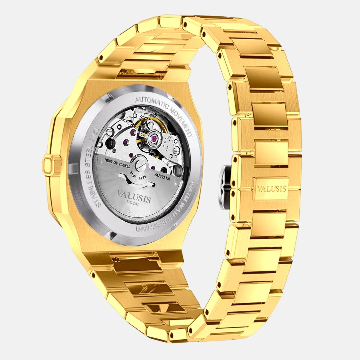 VALUSIS Volt Gold Arabic – Japanese Automatic Movement Detail