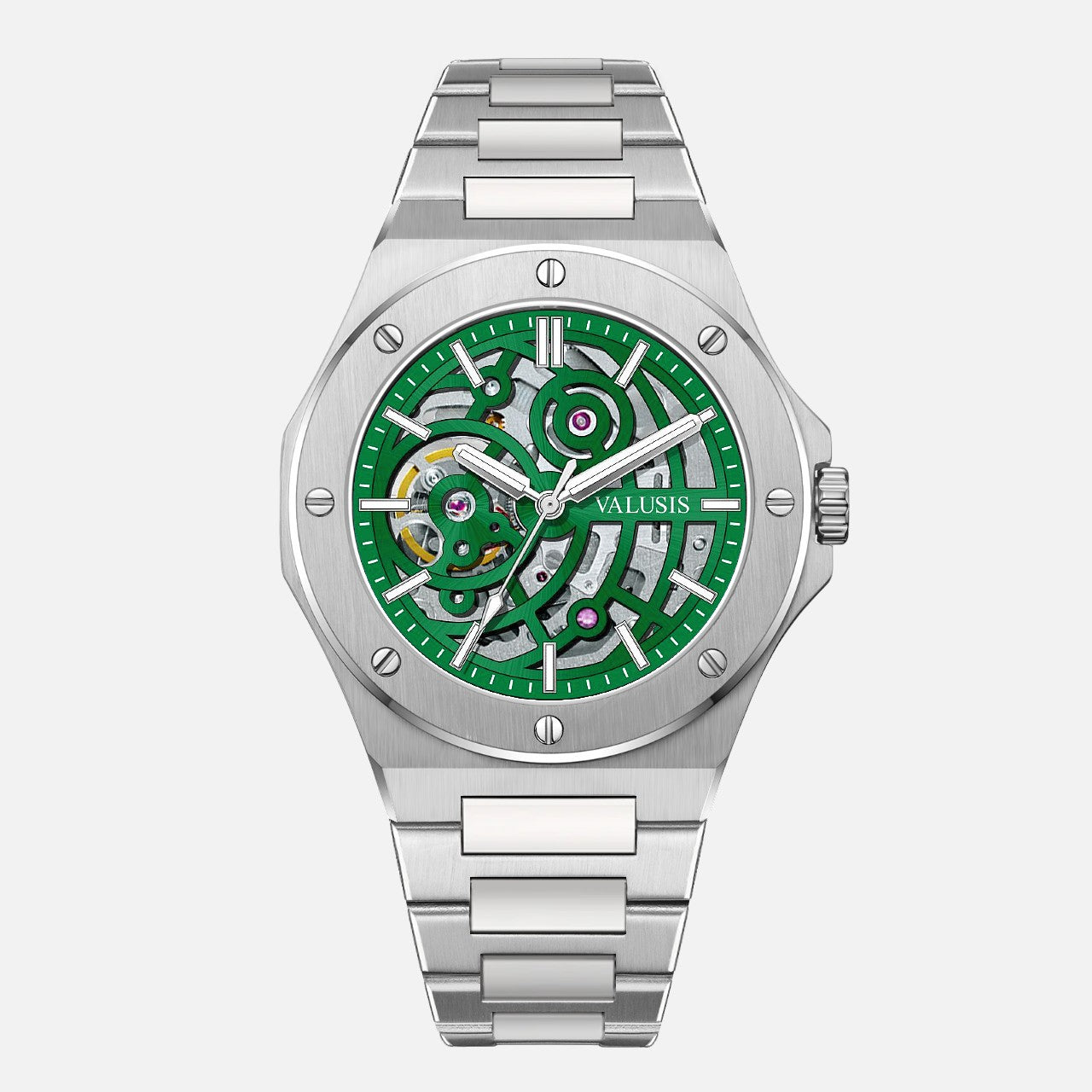 VALUSIS Lysium Green Skeleton – Skeleton Dial Automatic Watch