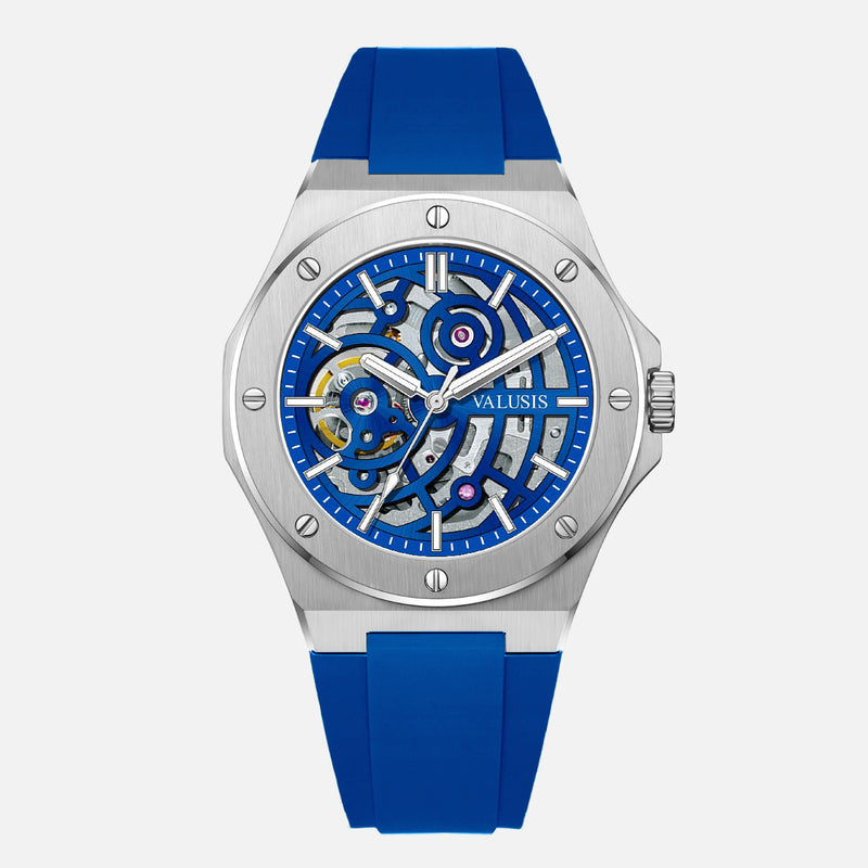 VALUSIS Lysium Blue Skeleton – Skeleton Dial Automatic Watch