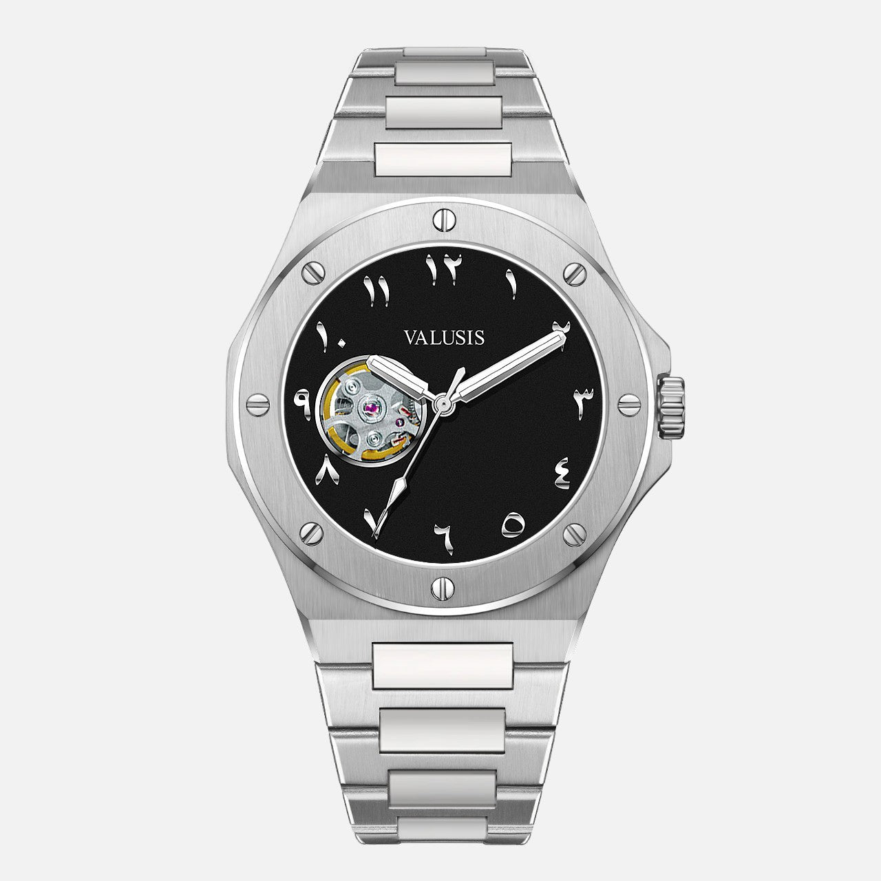VALUSIS Lysium Black Open-Heart – Automatic Watch