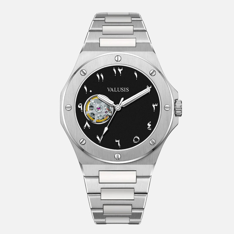 VALUSIS Lysium Black Open-Heart – Automatic Watch