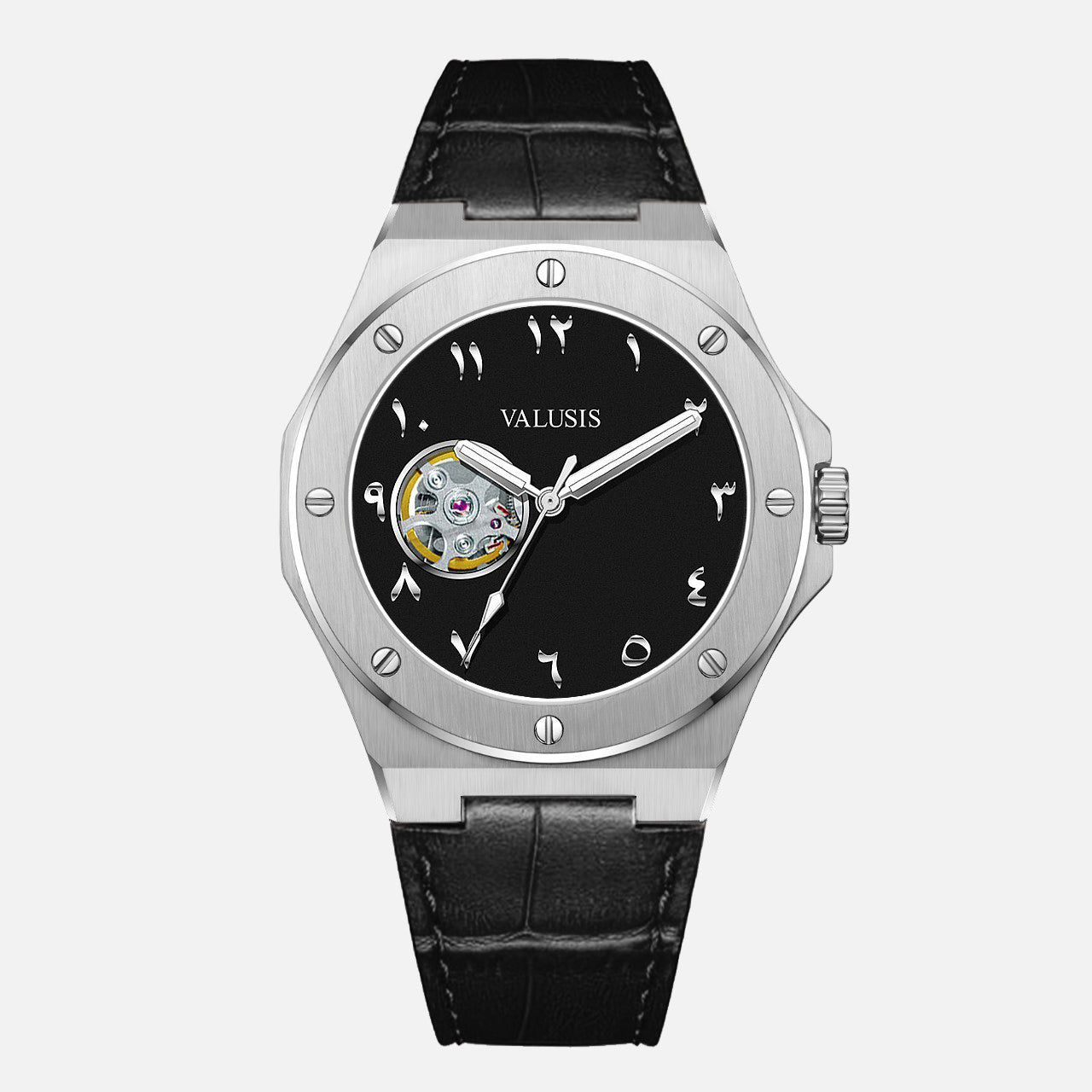 VALUSIS Lysium Black Open-Heart – Automatic Watch
