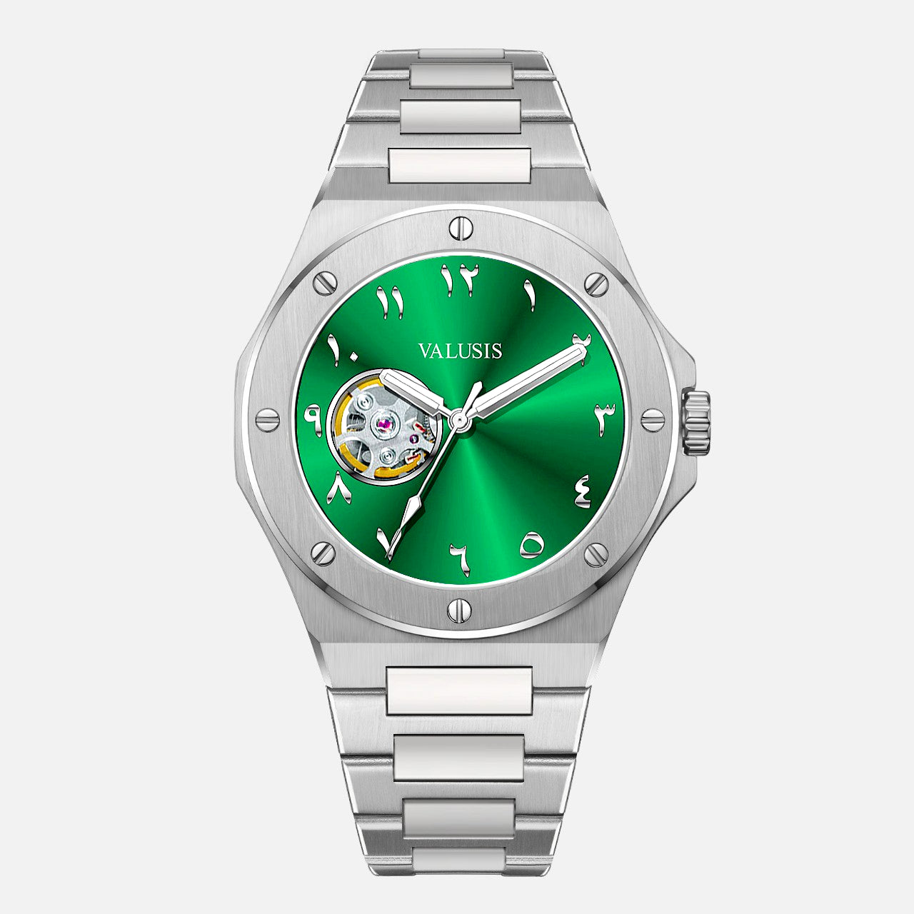 VALUSIS Lysium Green Open-Heart – Automatic Watch