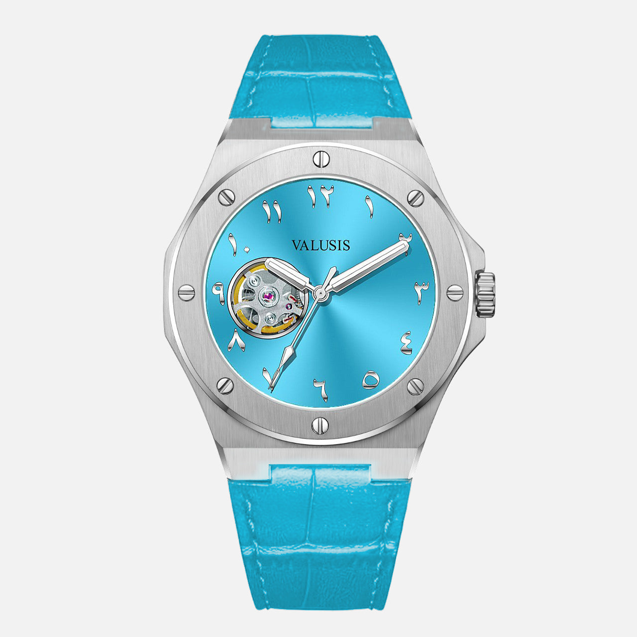 VALUSIS Lysium Turquoise Open-Heart – Automatic Watch
