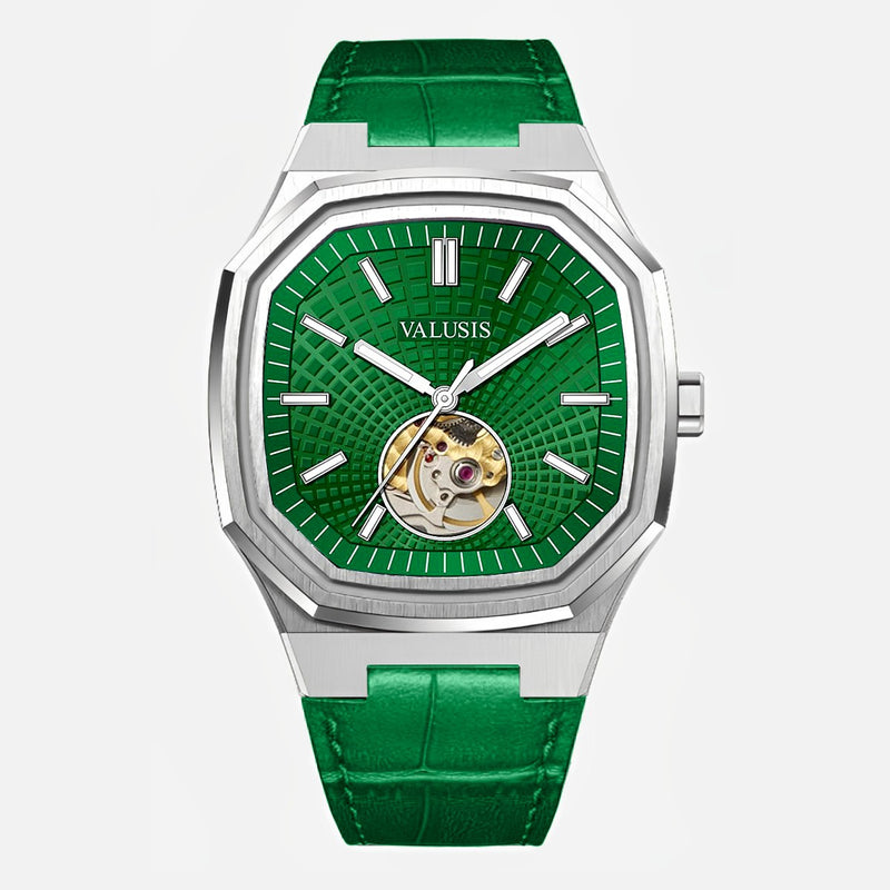 VALUSIS Volt Green Open-Heart – Open-Heart Dial Automatic Watch