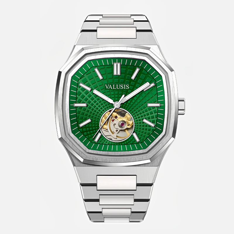 VALUSIS Volt Green Open-Heart – Open-Heart Dial Automatic Watch