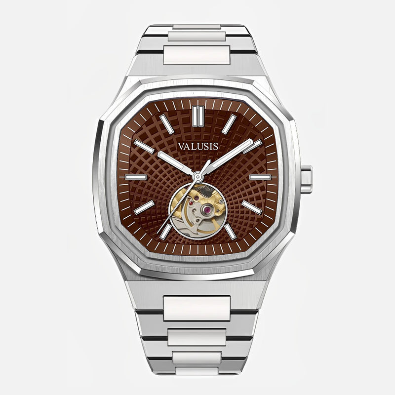 VALUSIS Volt Brown Open-Heart – Open-Heart Dial Automatic Watch
