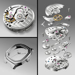 Skeletonized Seiko NH70 Japanese Movement