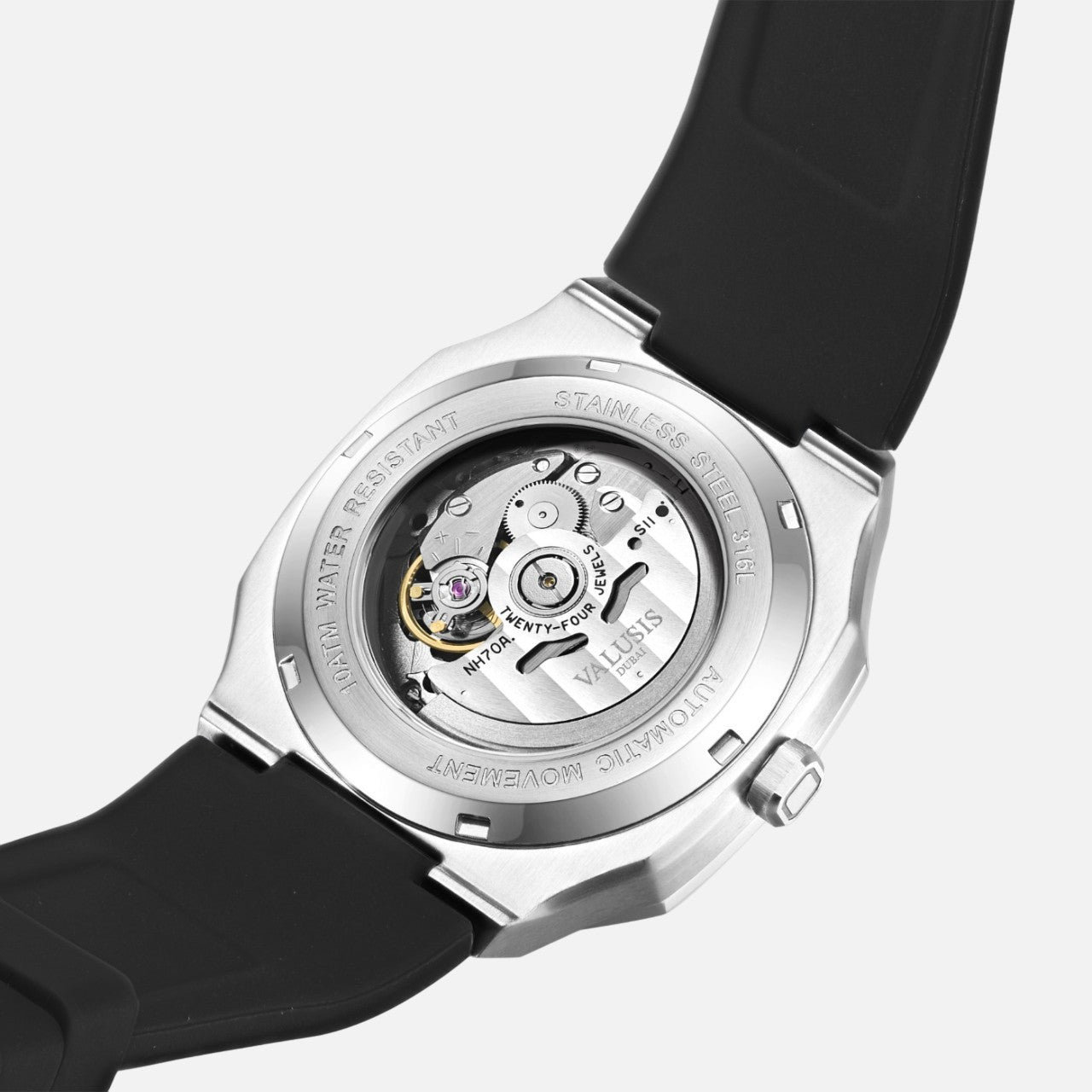 VALUSIS Volt Black Skeleton – Japanese Automatic Movement Detail