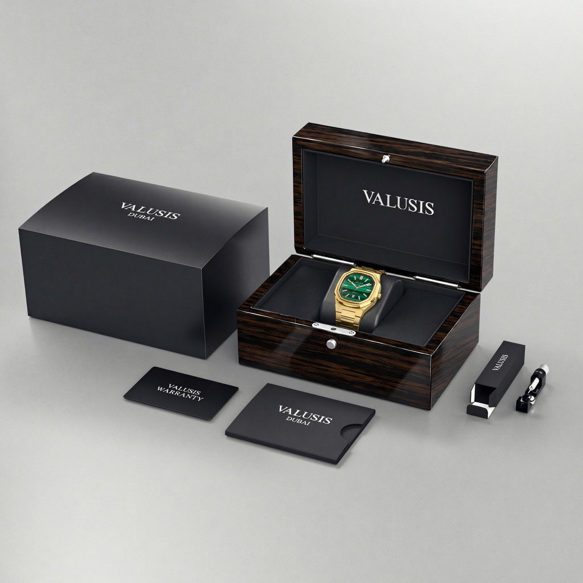 VALUSIS Volt Malachite – Luxury Watch Packaging Box Dubai
