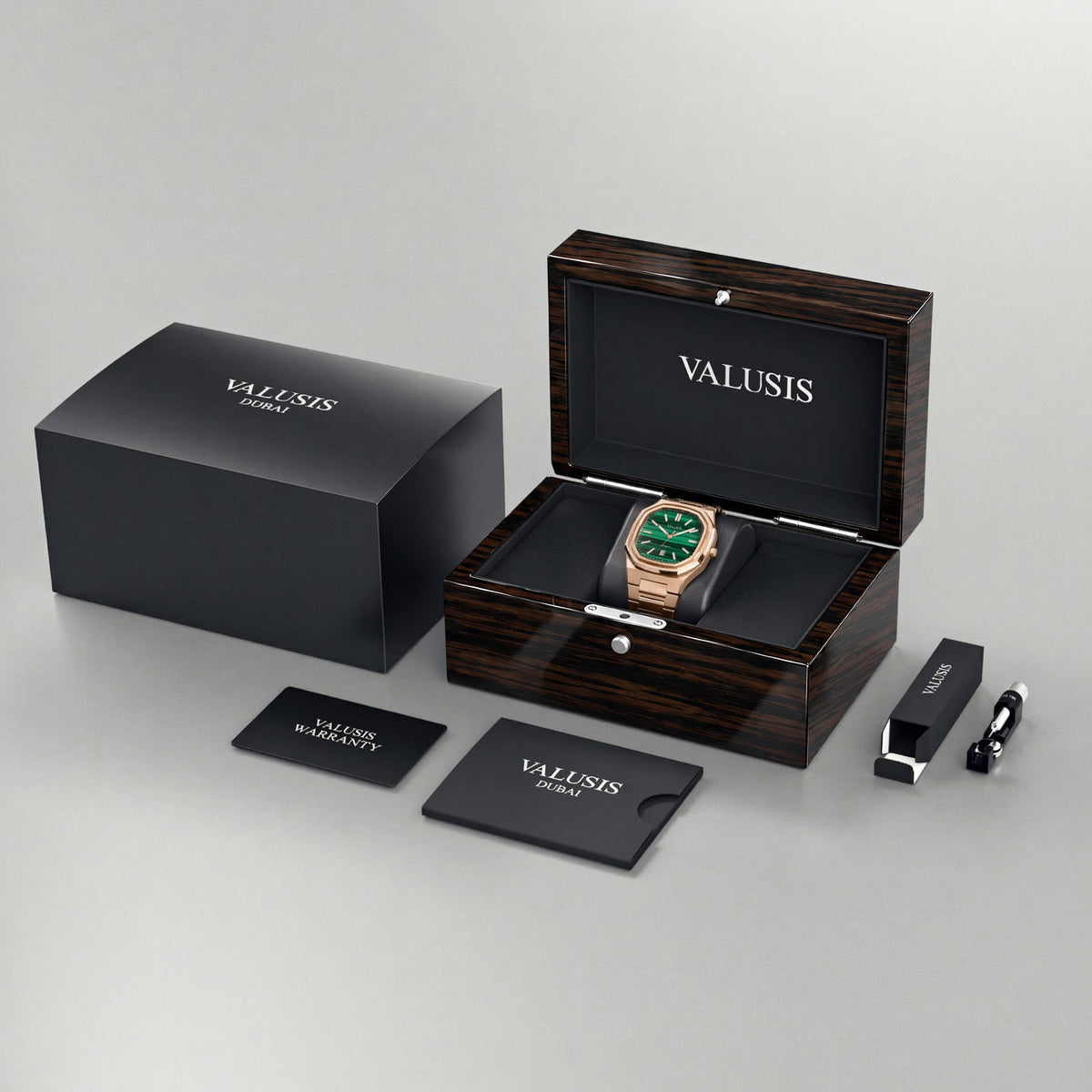VALUSIS Volt Malachite – Luxury Watch Packaging Box Dubai