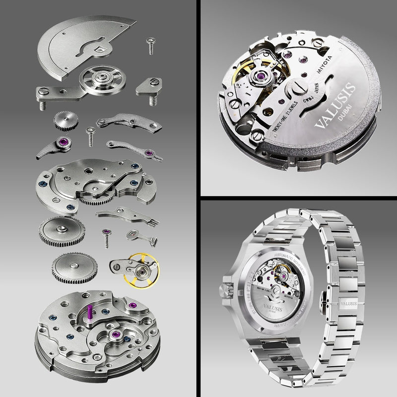 VALUSIS Lysium Turquoise Automatic – Japanese Automatic Movement Detail